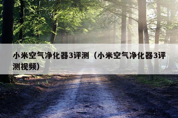 小米空气净化器3评测（小米空气净化器3评测视频）