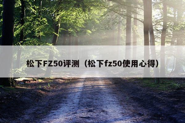 松下FZ50评测（松下fz50使用心得）