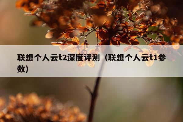 联想个人云t2深度评测（联想个人云t1参数）