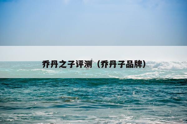 乔丹之子评测（乔丹子品牌）