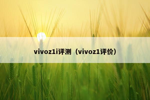 vivoz1i评测（vivoz1评价）