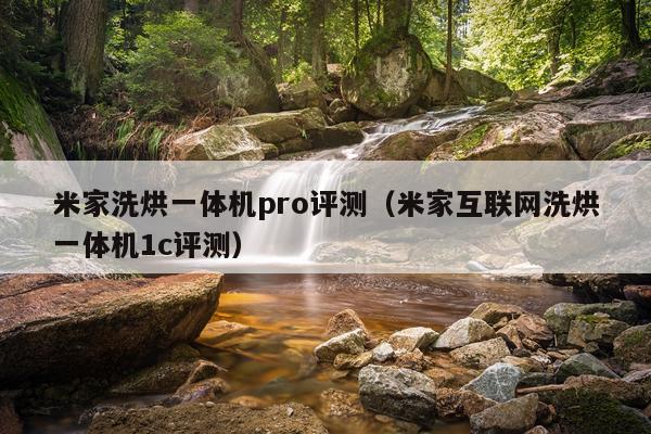 米家洗烘一体机pro评测(米家互联网洗烘一体机1c评测)