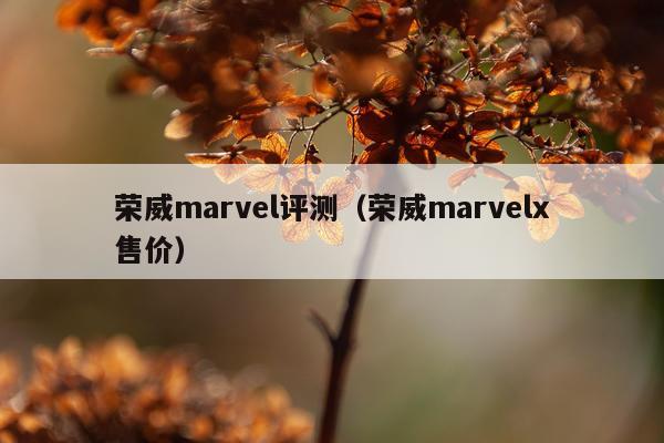 荣威marvel评测（荣威marvelx售价）
