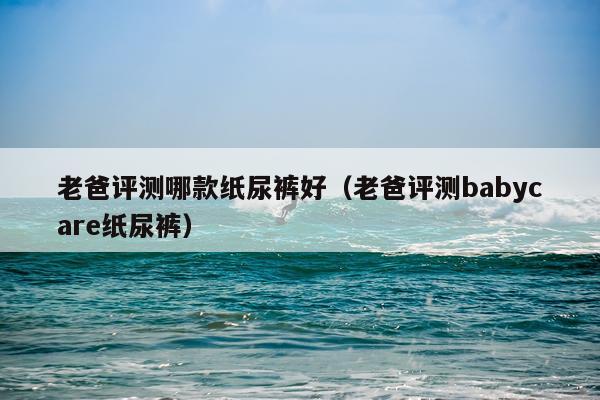 老爸评测哪款纸尿裤好（老爸评测babycare纸尿裤）