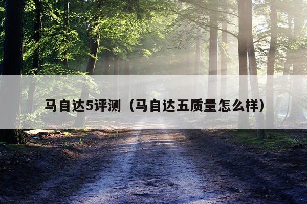 马自达5评测（马自达五质量怎么样）