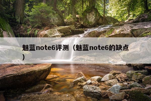 魅蓝note6评测（魅蓝note6的缺点）