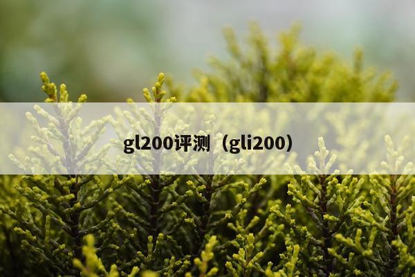 gl200评测（gli200）