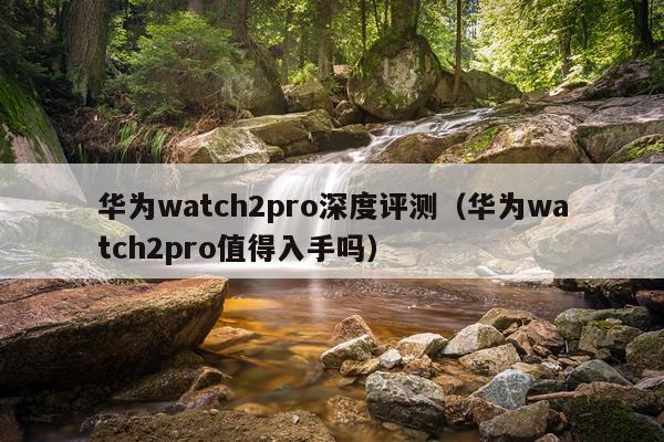 华为watch2pro深度评测（华为watch2pro值得入手吗）