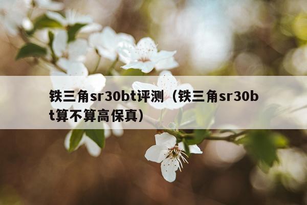 铁三角sr30bt评测（铁三角sr30bt算不算高保真）