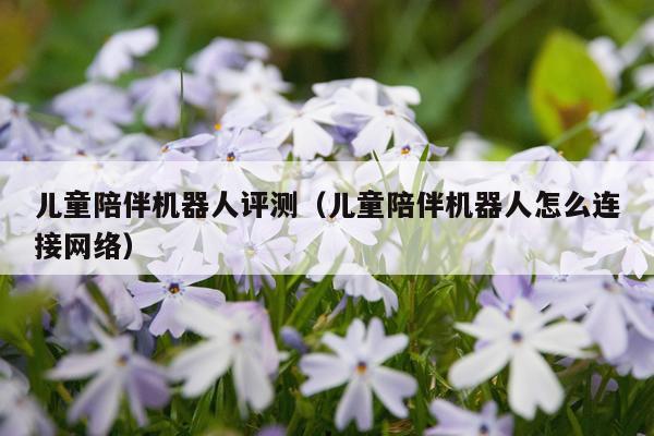 儿童陪伴机器人评测（儿童陪伴机器人怎么连接网络）