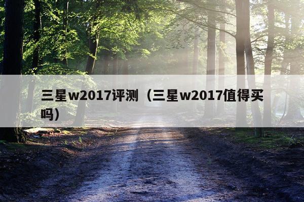 三星w2017评测（三星w2017值得买吗）