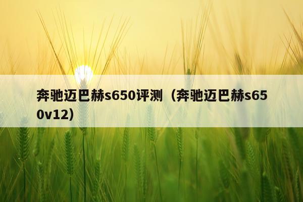 奔驰迈巴赫s650评测（奔驰迈巴赫s650v12）