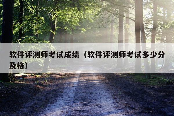 软件评测师考试成绩（软件评测师考试多少分及格）