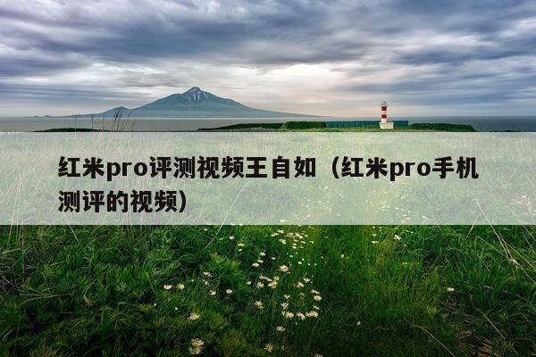 红米pro评测视频王自如（红米pro手机测评的视频）