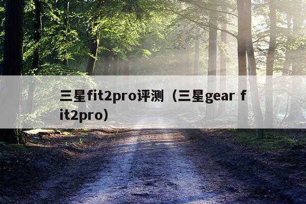 三星fit2pro评测（三星gear fit2pro）