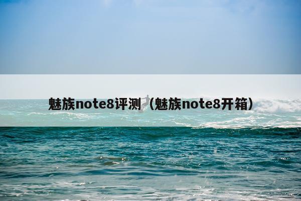 魅族note8评测（魅族note8开箱）