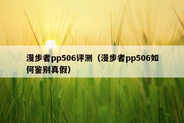 漫步者pp506评测（漫步者pp506如何鉴别真假）