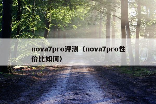 nova7pro评测（nova7pro性价比如何）