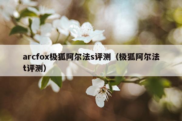 arcfox极狐阿尔法s评测（极狐阿尔法t评测）
