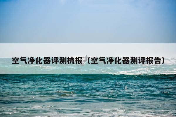 空气净化器评测杭报(空气净化器测评报告)