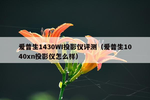 爱普生1430WI投影仪评测（爱普生1040xn投影仪怎么样）