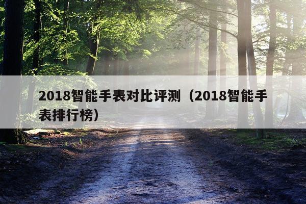 2018智能手表对比评测（2018智能手表排行榜）