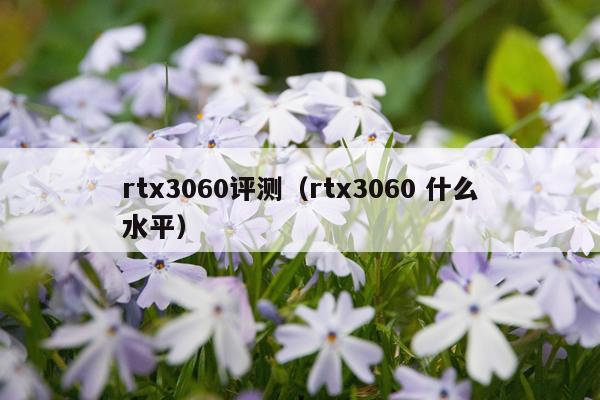 rtx3060评测（rtx3060 什么水平）