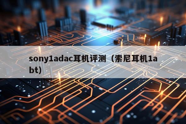 sony1adac耳机评测（索尼耳机1abt）
