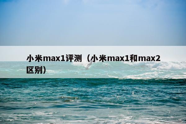 小米max1评测（小米max1和max2区别）