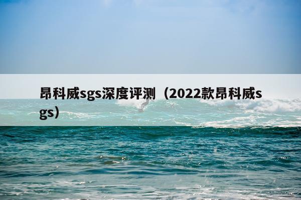 昂科威sgs深度评测（2022款昂科威sgs）