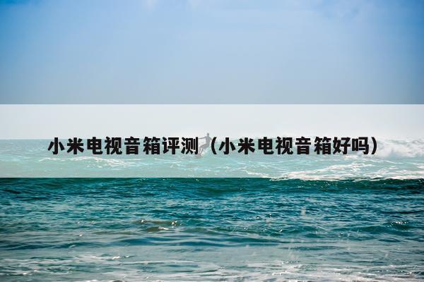 小米电视音箱评测（小米电视音箱好吗）
