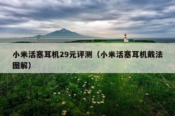 小米活塞耳机29元评测（小米活塞耳机戴法图解）