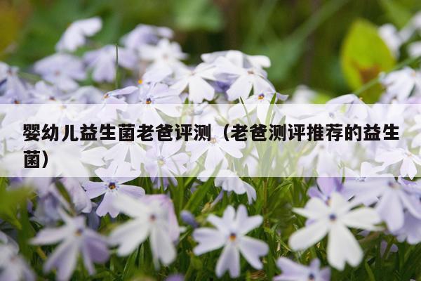 婴幼儿益生菌老爸评测（老爸测评推荐的益生菌）