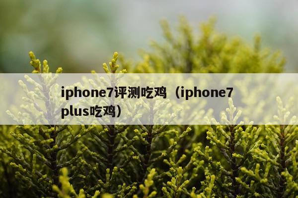 iphone7评测吃鸡（iphone7 plus吃鸡）