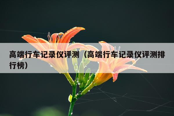 高端行车记录仪评测（高端行车记录仪评测排行榜）
