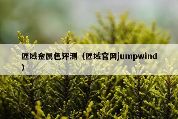 匠域金属色评测（匠域官网jumpwind）
