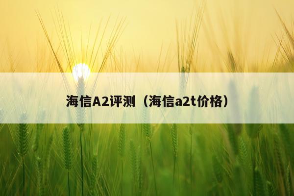 海信A2评测（海信a2t价格）