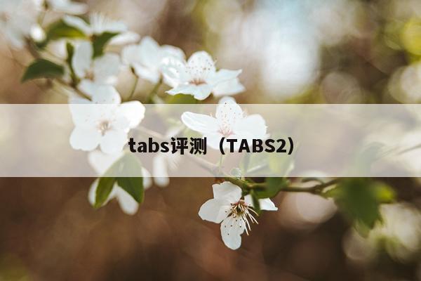 tabs评测（TABS2）