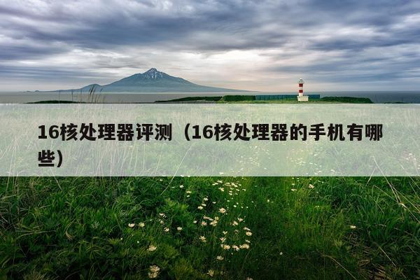 16核处理器评测（16核处理器的手机有哪些）