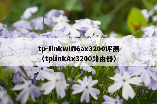 tp-linkwifi6ax3200评测（tplinkAx3200路由器）