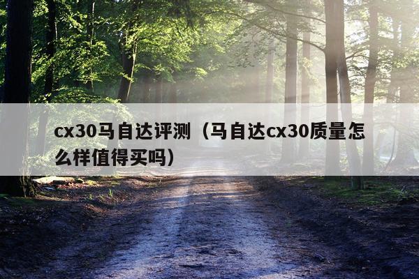 cx30马自达评测（马自达cx30质量怎么样值得买吗）