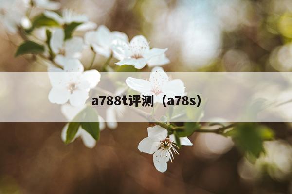 a788t评测（a78s）