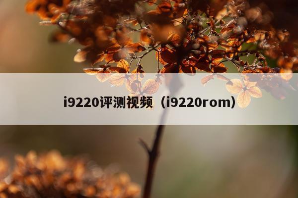 i9220评测视频（i9220rom）