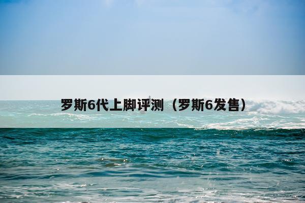 罗斯6代上脚评测（罗斯6发售）