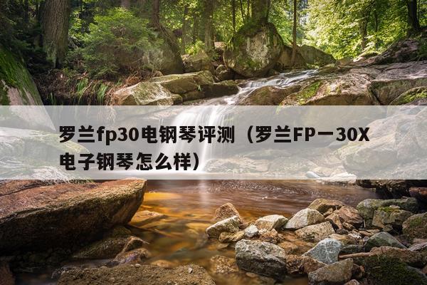 罗兰fp30电钢琴评测（罗兰FP一30X电子钢琴怎么样）