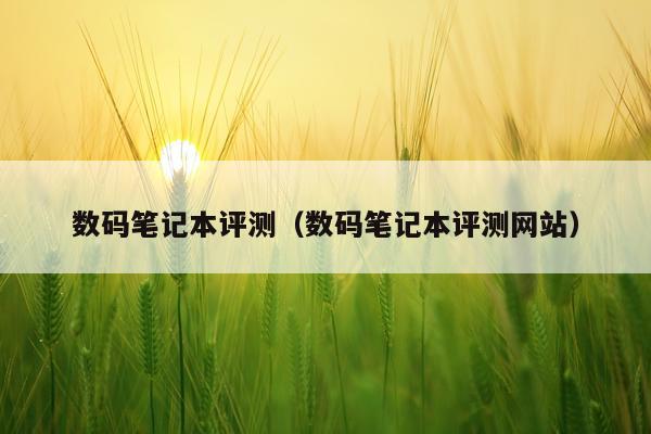 数码笔记本评测（数码笔记本评测网站）
