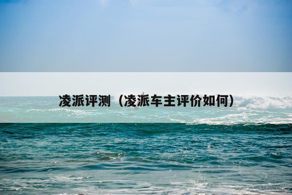 凌派评测（凌派车主评价如何）