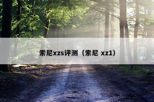 索尼xzs评测（索尼 xz1）