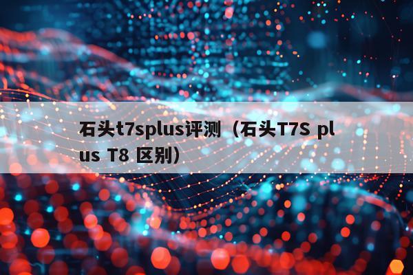 石头t7splus评测（石头T7S plus T8 区别）