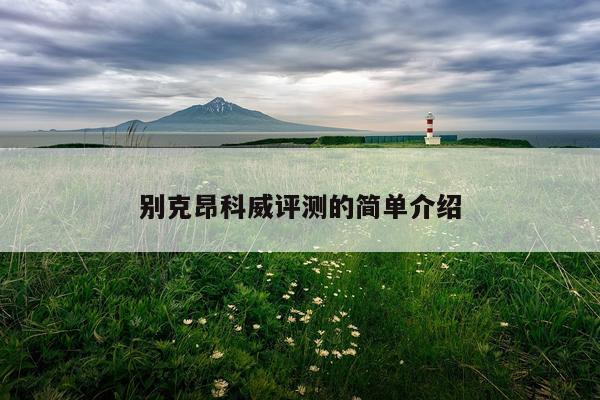 别克昂科威评测的简单介绍